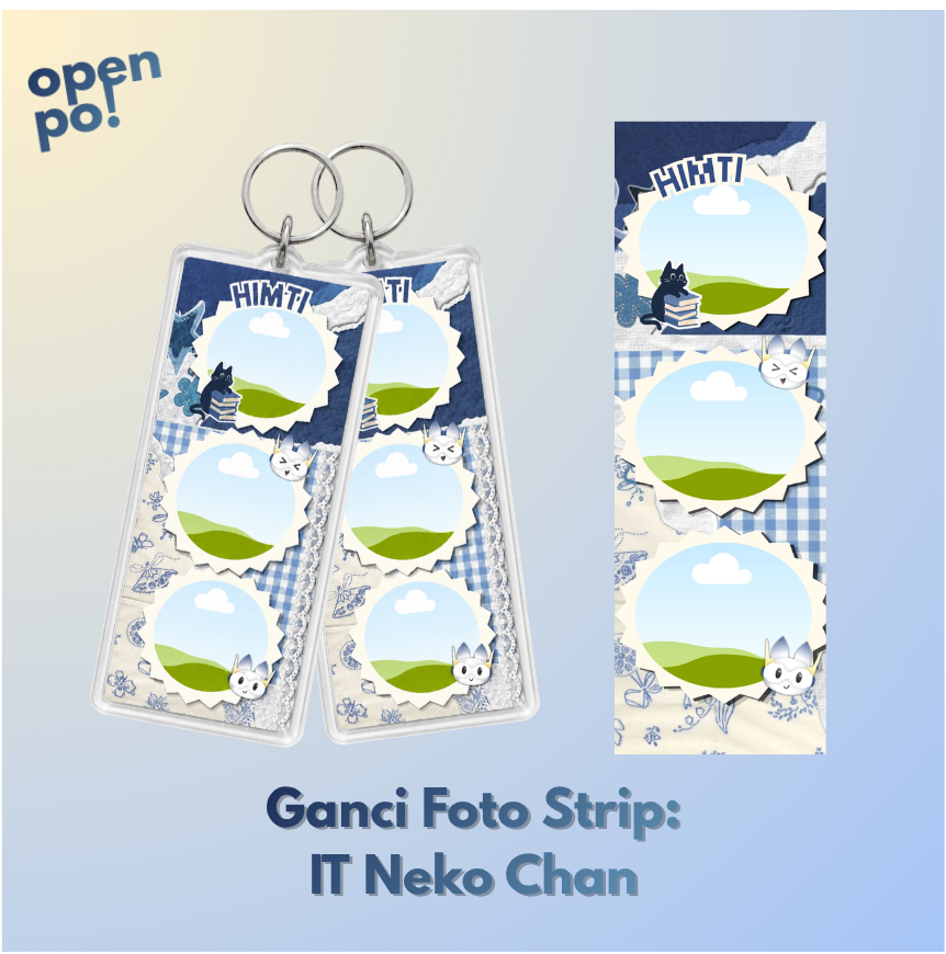 [OPEN PO] Ganci Foto Strip: IT Neko Chan