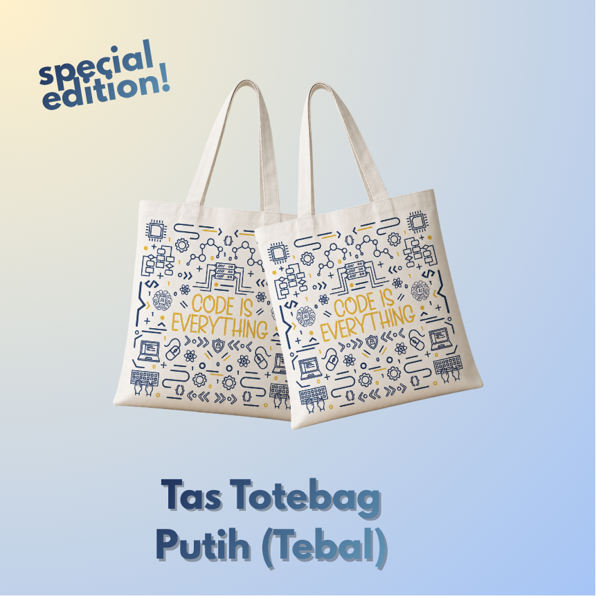 Tas Totebag: Putih