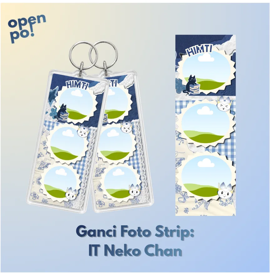 [OPEN PO] Ganci Foto Strip: IT Neko Chan