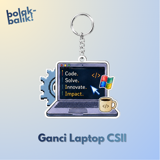 Ganci Akrilik: Laptop CSII [ READY STOK ]
